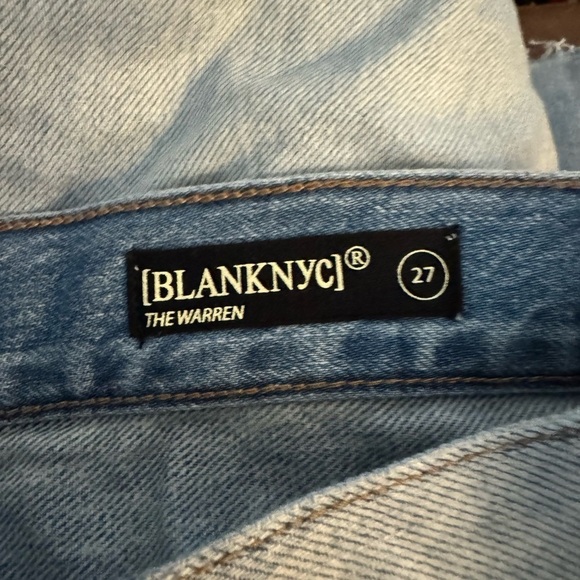 NEW! NWT! The Warren Chew Hem Cutoff Denim Shorts BLANKNYC - Love Fest SZ 27 - Picture 4 of 5